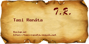 Tasi Renáta névjegykártya